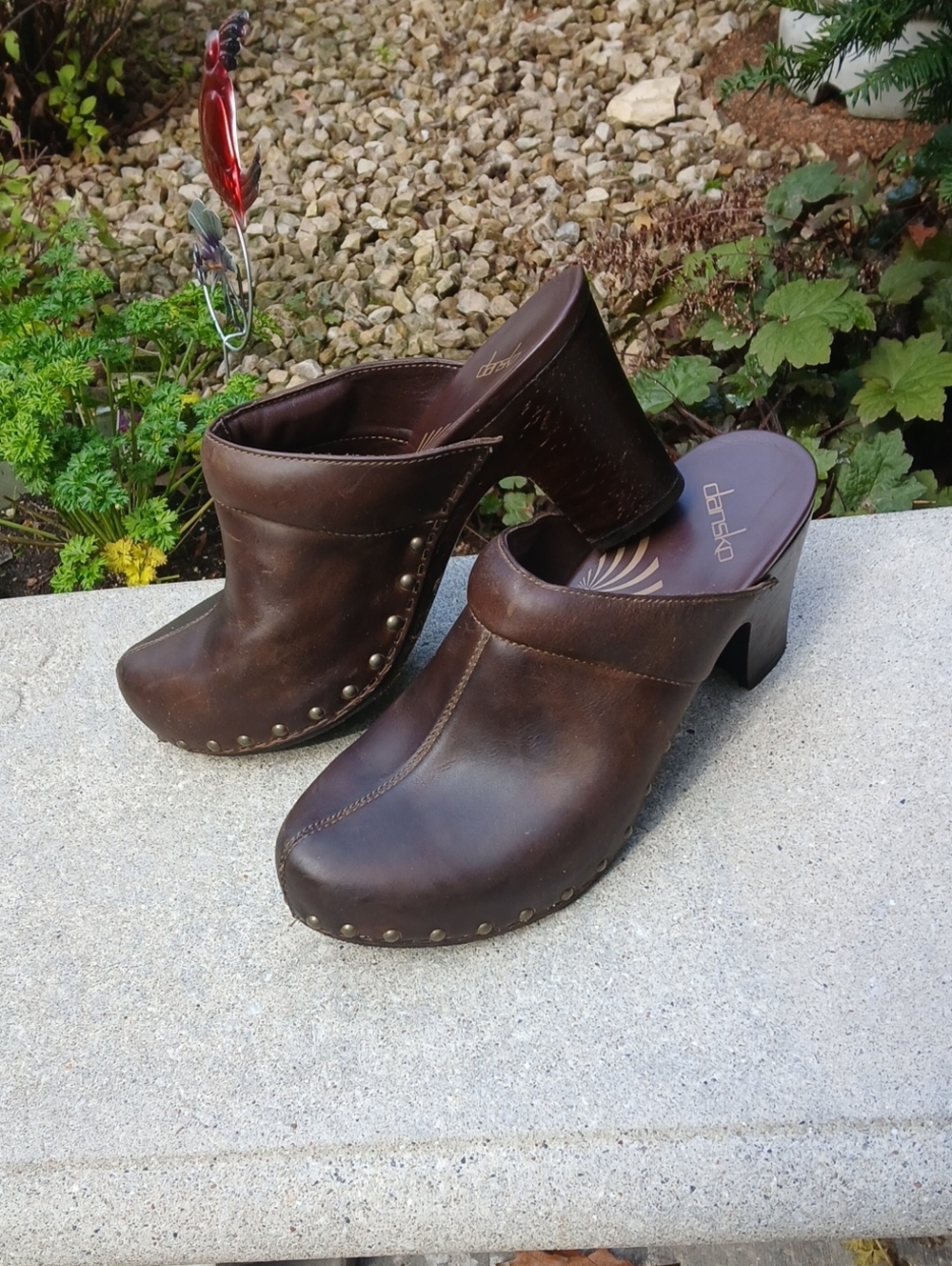 Dansko "Rae" Studded Leather Clog Mules. Sz 40(9) Vintage